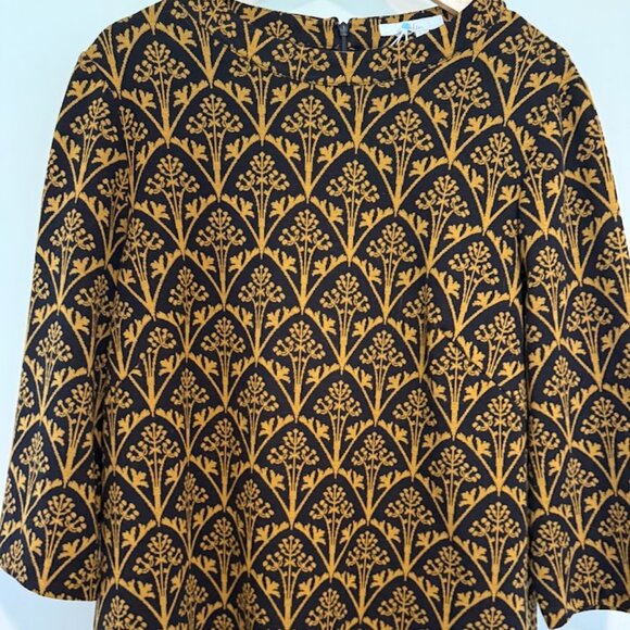 Boden Gold and Black Tunic, Size US 18 - Picture 1 of 4